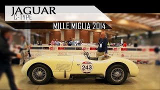 JAGUAR CTYPE  Mille Miglia in top gear  ex Stirling Moss C Type  Brian Johnson ACDC  SCC TV [upl. by Oileduab533]