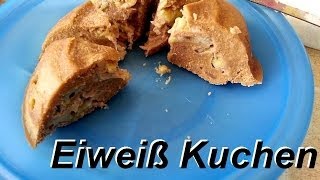 Eiweiß Kuchen in nur 10 Minuten  Ernährungstipps 6 [upl. by Nanreik842]