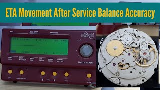 ETA Automatic 28342 Movement After Repair Balance Accuracy Performance  Watch Repair Channel [upl. by Dielle726]