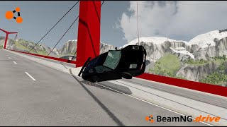 Extreme Descent Down a Massive Slope in BeamNGdrive [upl. by Drusi]