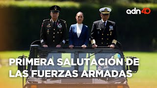 Primera Salutación de las Fuerzas Armadas y Guardia Nacional como Presidenta de México [upl. by Laufer]