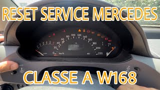 RESET SERVICE MERCEDES CLASSE A W168 972004 [upl. by Dloraj980]