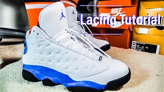 Jordan 13 Lacing Tutorial [upl. by Etnom]