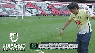 Llevamos a Zamorano al Azteca para recrear su gol al Necaxa en la final del 2002 [upl. by Norihs]