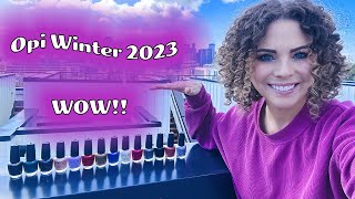 OPI WINTER 2023 quotTERRIBLY NICEquot COLLECTION with comparisons These are impressive [upl. by Vaenfila]