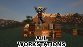 Minecraft All Workstations in 720 [upl. by Llibyc]