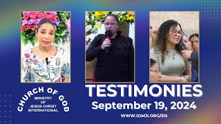 Testimonies – September 19 2024 – CGMJCI [upl. by Rexanne]