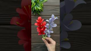 How to mark paper flower🪻howtomake diy flowers papercraft paperflower diycrafts [upl. by Wiener869]