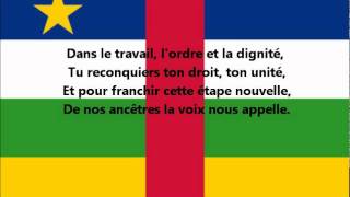 Hymne national de la RépubliqueCentrafricaine français [upl. by Kania931]