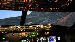 Approche à laéroport de Paro en Boeing 737NG HD [upl. by Airotciv648]