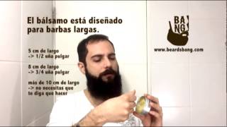 Aplicación de bálsamo para barba [upl. by Gish875]