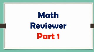 Math Reviewer for Incoming Grade 7  Entrance Exam [upl. by Ailaroc]