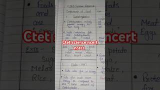 Ctet Science Components of foodclass6 ncert  carbohydratesfats protein ctet science shorts [upl. by Nrubua295]