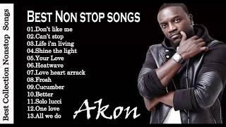 Akon Greatest Hits Playlist  Akon Collection All Time Music Favorite [upl. by Ecnerolf]