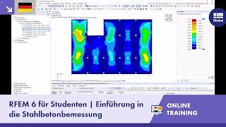 RFEM 6 für Studenten  Einführung in die Stahlbetonbemessung [upl. by Anaert]