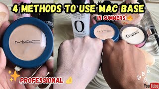 4 Methods to use Mac base in Summers🔥Affordable Best Full Coverage Foundation [upl. by Marris]