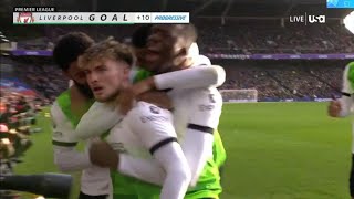 Harvey Elliot Goal vs Crystal Palace vs Liverpool 12 [upl. by Bidle487]