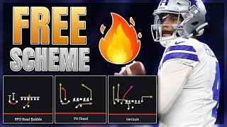 The BEST Offense in Madden 24 FREE Spread Playbook Scheme [upl. by Annawd]