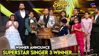 Finale Episode Winner Announce of Superstar Singer Season 3  Superstar Singer 2024 Grand Finale [upl. by Carlos]