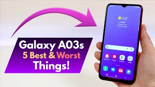 Samsung Galaxy A03s  5 Best and 5 Worst Things [upl. by Miehar]