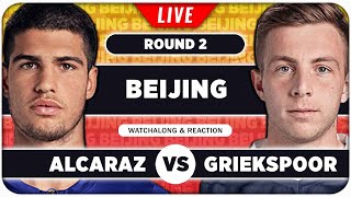 ALCARAZ vs GRIEKSPOOR ● ATP Beijing 2024 ● LIVE Tennis Watchalong Stream [upl. by Yrogerg]