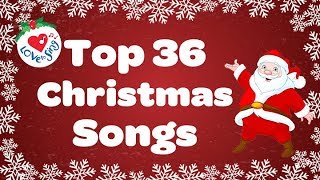 Top 36 Popular Christmas Songs and Carols Playlist 🎅 [upl. by Chandler]