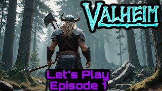 Surviving The EPIC Viking World Valheim Gameplay Episode 1 [upl. by Kidder]