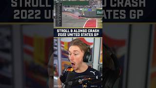 Lance Stroll amp Fernando Alonso Crash Live Reaction  2022 United States Grand Prix [upl. by Eniar466]