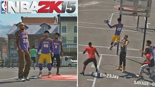 NBA 2K15 MyPARK  Rival Day Game  Sunset Beach vs Rivet City  In Rivet City BEASTING [upl. by Areip220]