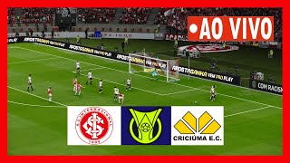 INTERNACIONAL X CRICIÚMA AO VIVO COM IMAGENS  JOGO DE HOJE  ASSISTA AGORA BRASILEIRÃO 2024 [upl. by Odnanref647]