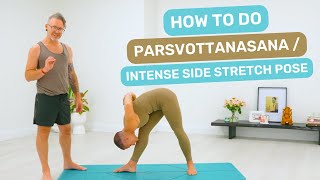 How to do Parsvottanasana  Intense Side Stretch Pose [upl. by Anaderol]