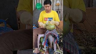 The easiest Cambodian master to cut coconuts [upl. by Guidotti]