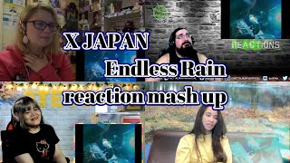 X JAPAN Endless Rain Reaction Mash Up [upl. by Eillak]