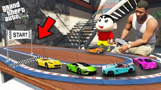 Shinchan and Franklin Race With Rc Cars In Gta 5 Tamil [upl. by Ilatfen96]