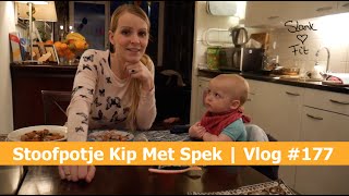 Stoofpotje Kip Met Spek  Bellinga Vlog 177 [upl. by Hesketh887]