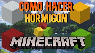 ✅COMO HACER HORMIGÓN EN MINECRAFT 1171 [upl. by Teufert]