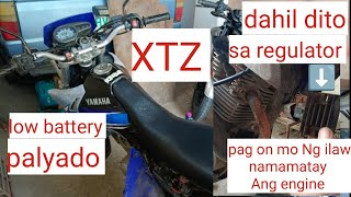 Yamaha XTZ 125 replace voltage regulator [upl. by Ytsirhk]