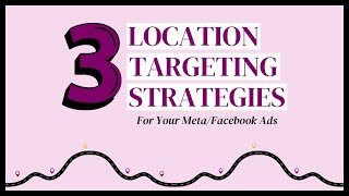 Facebook Ads Location Targeting Strategies  Meta Ads Strategy [upl. by Moss]