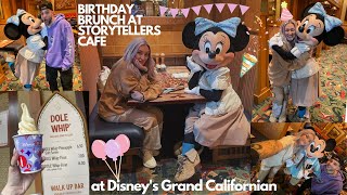 STORYTELLERS CAFE DISNEYLAND CHARACTER DINING amp DISNEYLAND HOTEL CHECK OUT [upl. by Tisbe]