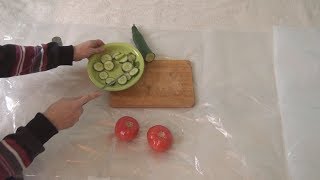 How to make Tomato and Cucumber salad [upl. by Ardnama645]