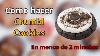 ¡Como hacer Crumbl Cookies En menos de 2 minutos [upl. by Strepphon]