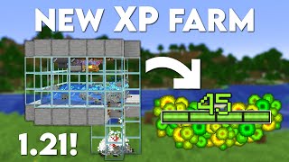 Minecraft EASY NEW XP FARM 121 Tutorial [upl. by Artinad]