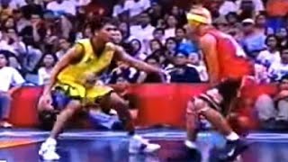 Rookie Mark Caguioa ginulat ang Prime Asi Taulava 😱 w dribbling skills [upl. by Notlim]