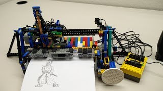 Lego Mindstorms RCX Printer [upl. by Lamori]