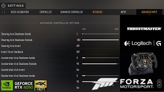 Forza Motorsport 8 2023 best Wheel settings for thrustmaster and logitech best on 720 degrees [upl. by Anaiek436]