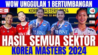 WOW HASIL MENGEJUTKAN ‼️ANATIWI VS CHINA Hasil Semua Sektor Semifinal Korea Masters Hari ini [upl. by Eelyak]