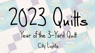 2023 Quilts  City Lights Quilt Top [upl. by Retswerb19]