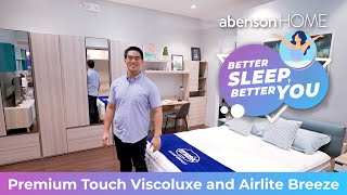 Uratex Premium Touch Viscoluxe vs Airlite Breeze  abensonHOME [upl. by Regazzi301]