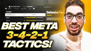 THE BEST META 3421 FORMATION amp CUSTOM TACTICS FOR EAFC 24 ULTIMATE TEAM [upl. by Griggs]