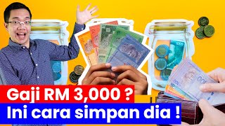 Simpan duit dengan gaji RM 3000 [upl. by Ativad]